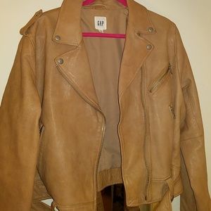 Gap genuine leather jacket- no tags, never worn